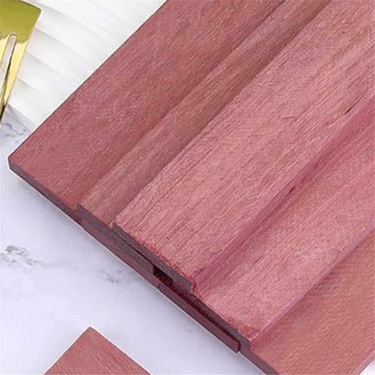 

10Pcs Wood Handles, Pale Violet Red Natural Wood Handle Scales for DIY Music Instruments Tools Craft China Mainland