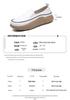 2022 Autumn Women's Ultra-Fiber Thick Sole White Casual Loafers with Color Blocking for Pregnancy