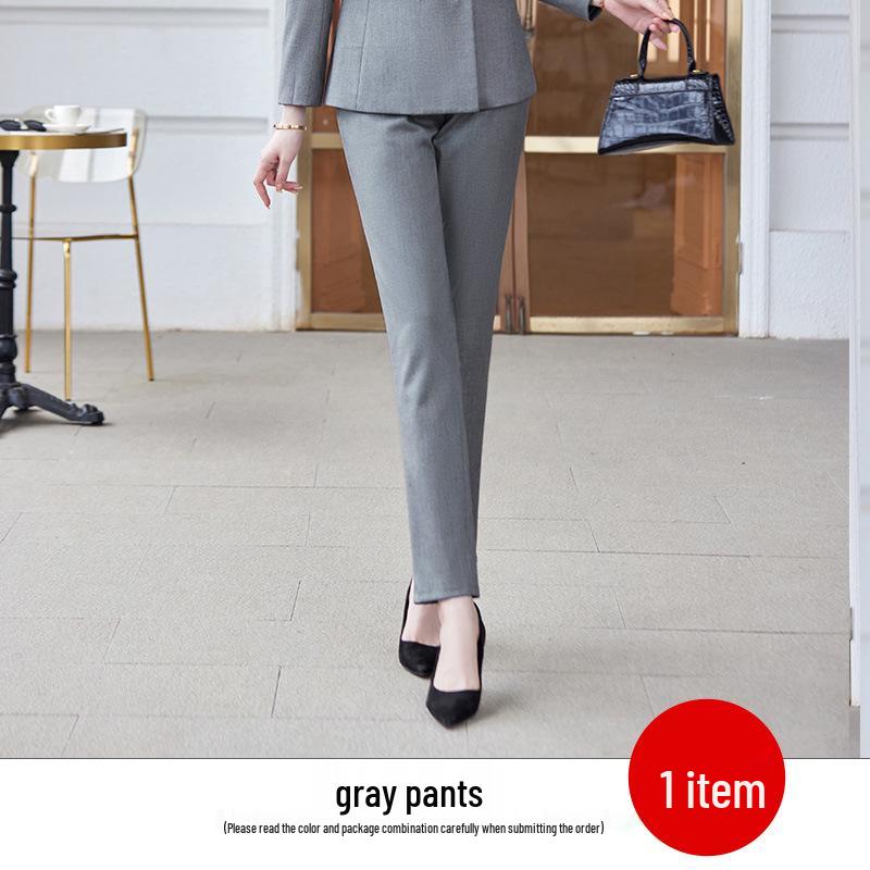 2023 High-End Women's Autumn Pant Suit: Elegant Formal Blazer Set for Professional Wear