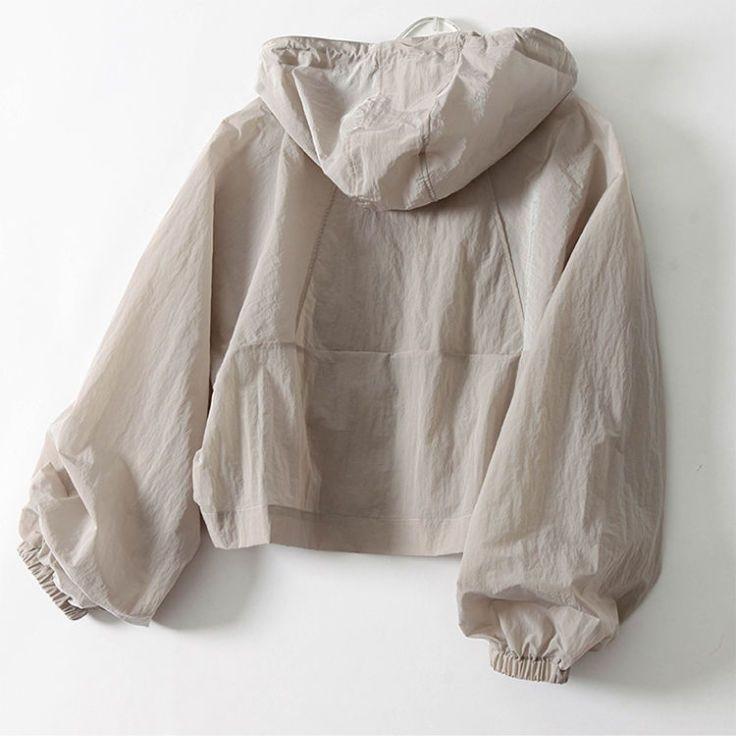 Lightweight Sun Protection Clothing for Women's Summer New Casual Loose Short Style Hooded Japanese Design Fashionable Jacket Slimming Top