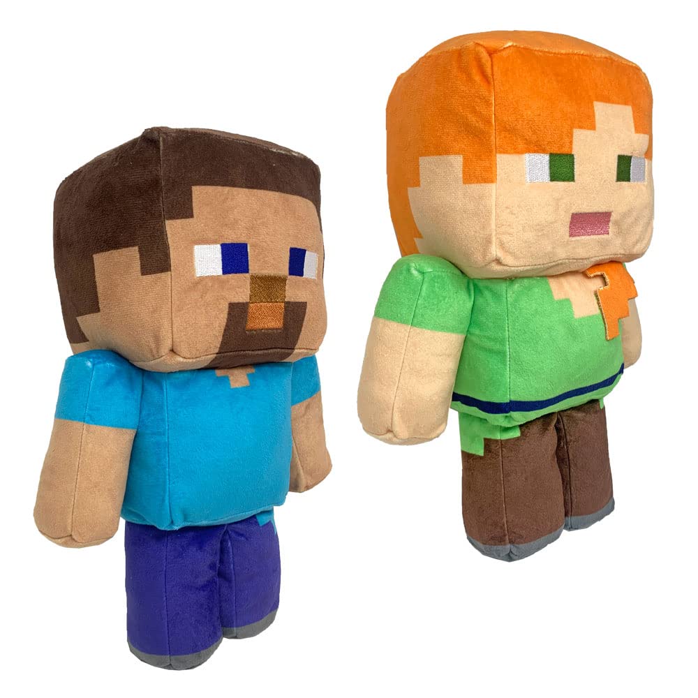 Popular characters in large plush toys. BIG Plush Toys: Alex and Steve, set of 2, approximately 35cm. Official merchandise.