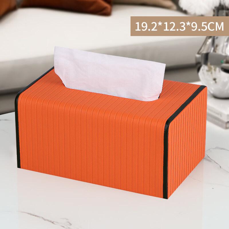 Yuzhuxun Leather Multifunctional Desktop Tissue Box Organizer