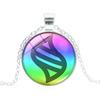 Anime Mega Stone Poke Necklace Glass Dome Cabochon Pendant Jewelry Choker Necklaces for Women Gift