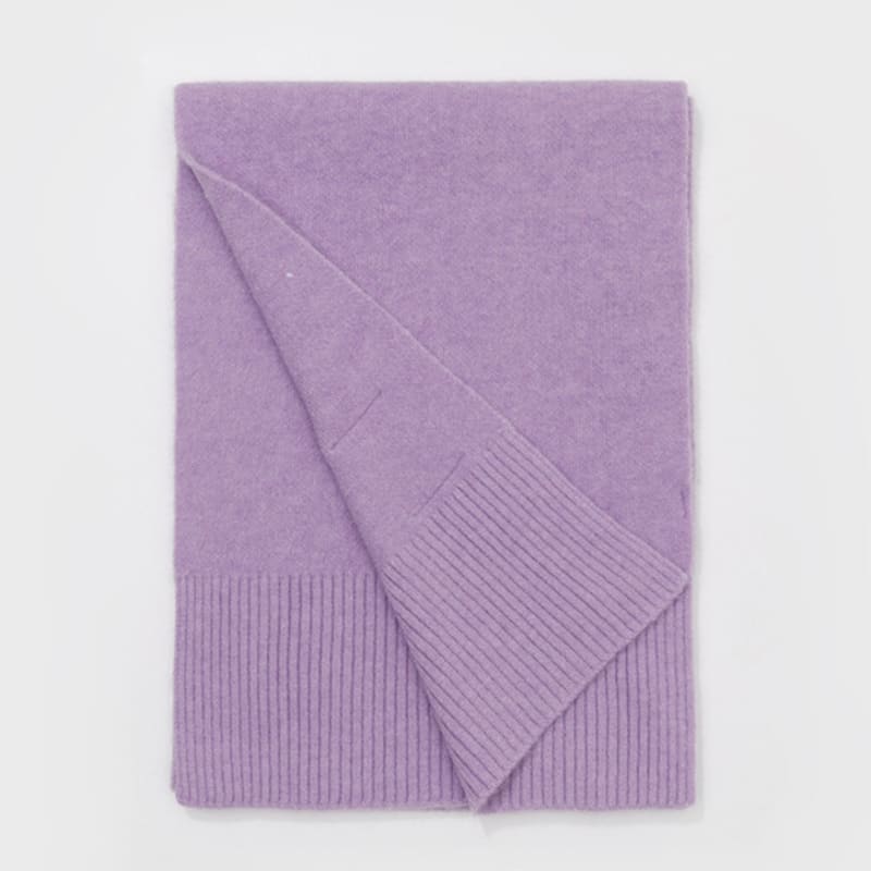 RECLOW RECLOW Wool Touch Knit Muffler Purple