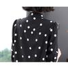 Summer Women's Clothing Polka Dot Shirt Women's Short Sleeved Casual Shirt Mid Sleeved Top