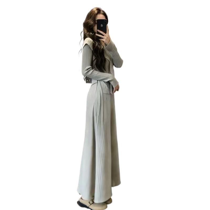 Women's Slimming Two-Piece Set: Casual Hoodie & Bow High-Waist Skirt for Early Spring 2026