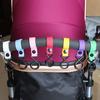 3pcs Baby Stroller Hook Clips General Strong 2 Hooks Strap Hanger Baby Stroller Accessories Hook Han