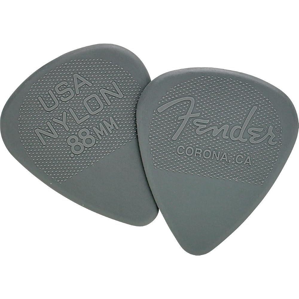 Fender Picks Fender® Nylon Picks, 351 Shape, .88 mm (12 Pack), Dark Gray