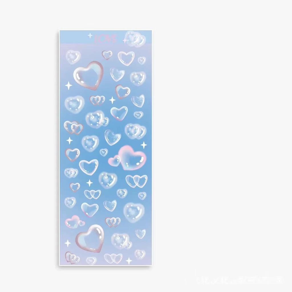 Bubble Dreamland Element Sticker Stars Decal Stickers Scrapbooking Stationery Hearts Stickers