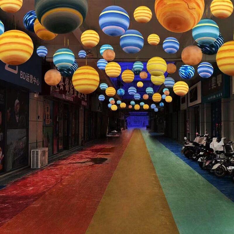 Moon Floor Lamp: Courtyard Landscape Lighting In Various Sizes, Rechargeable & Solar-Powered Options Available