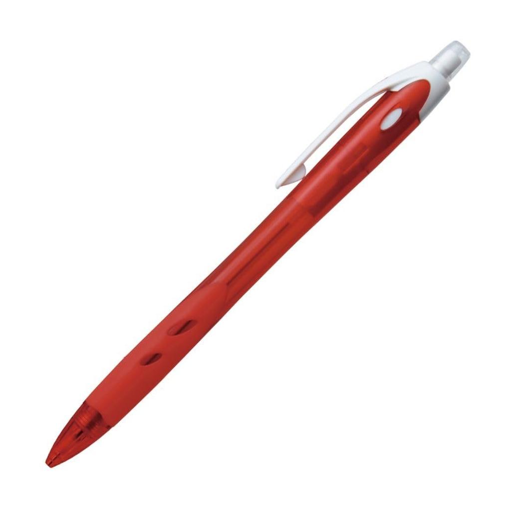 PILOT Rexgrip Mechanical Pencil 0.5mm Red, Pack of 10 (HRG100R10R), Comfortable Grip Retractable Pencil for School and Office