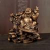 5 Inch Feng Shui Laughing Buddha On for Business Strength Success Good Luck