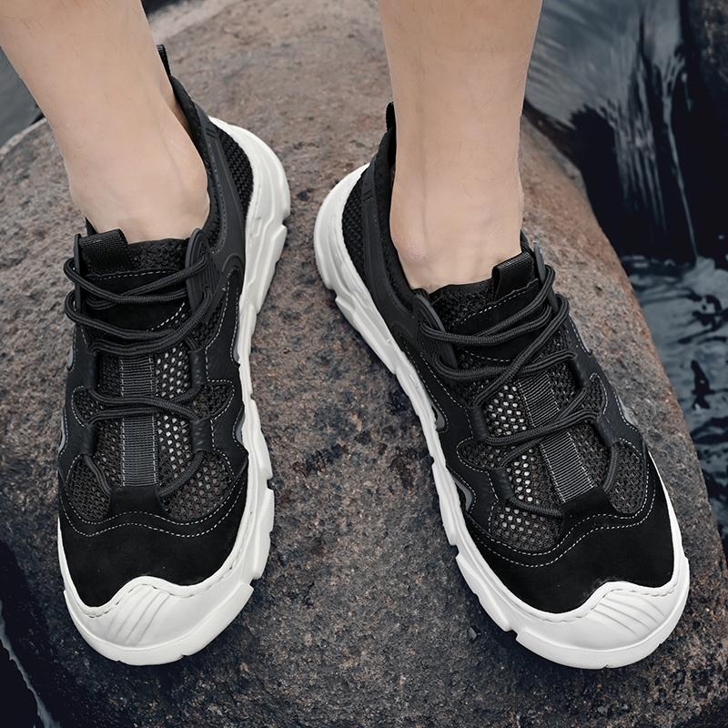 Fashion Outdoor Travel Running Casual Shoes Summer Men's Mesh Sports Shoes Fashion Mountaineering Breathable Lightweight Anti Slip Shoes