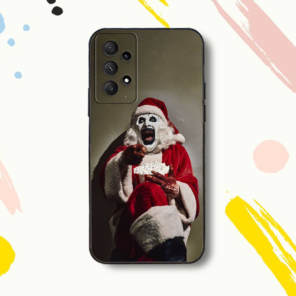 Halloween A-Art the C-Clown Phone Case For Samsung Galaxy A 80,72,73,91,53,22,51,52,5G,Plus,J,Note Soft Black Cover