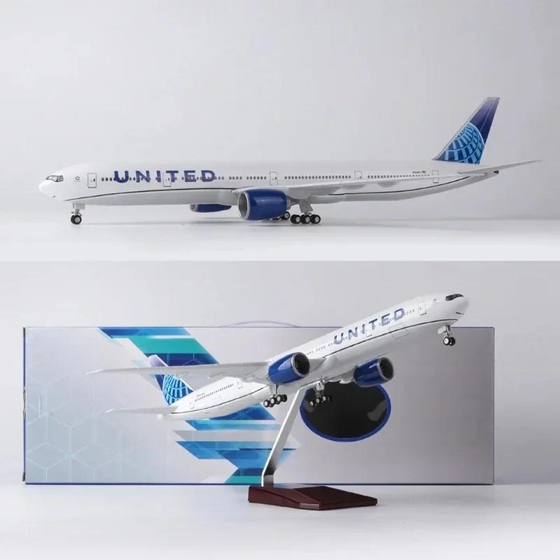 United Airlines Aircraft Model Airways 777 Aircraft Model Ornament Resin Material Decorative With Plane Model Gifts Collection
