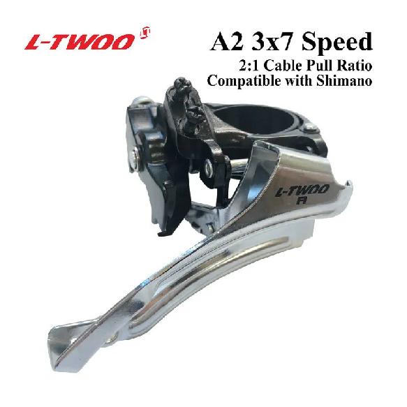 LTWOO Groupset LTWOO A2 3x7 21 Speed Groupset Shifter Lever+Rear Derailleur for MTB Bike Cassette 32T 36T, compatible M4000 RD A2 Font Derailleur