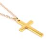 Wu's 2022 New Fashion Cross Pendant Necklace Ladies Mens Stainless Steel Chain Charm Necklace Cool Boys Girls Zircon Gift