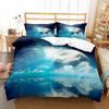 Moon Night Tree Duvet Cover Set Beautiful Landscape Pattern Polyester Comforter Cover with Pillowcase for Men Women Bedding Set