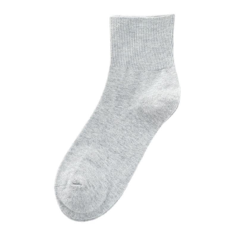 Ladies Spring and Summer Thin Simple Breathable Loose Mouth Cotton Socks
