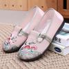 Summer Mesh Breathable Cloth Shoes for Women with Soft Soles Slip Resistant and Comfortable One Foot Embroidered Shoes