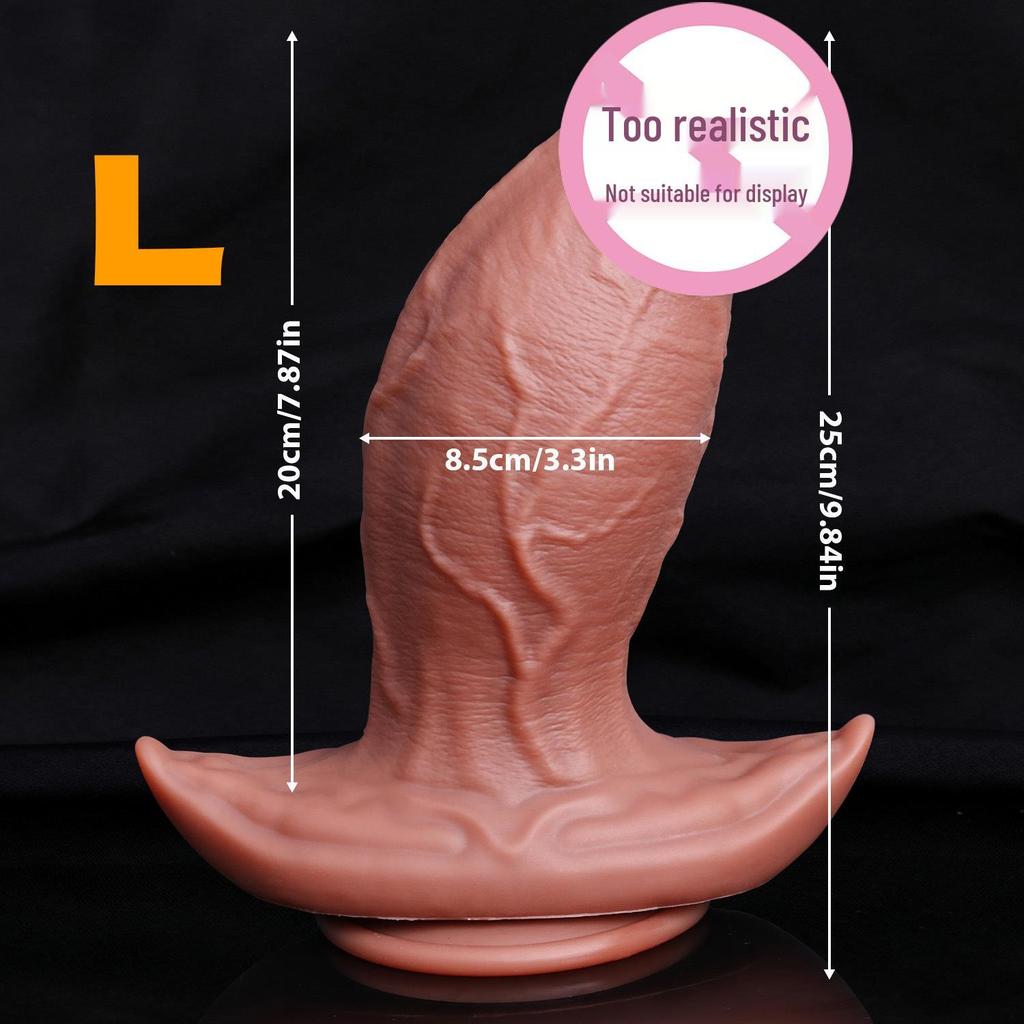 Silikon Vorhaut Simulation Dildo für Frauen mit großer Saugnapf - Europäischer & Amerikanischer Stil Erwachsenen Sexspielzeug für Frauen