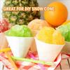 200Pcs Leakproof White Paper Cone Cups Coated Disposable Paper Cups Premium Snow Cone Cups  Water