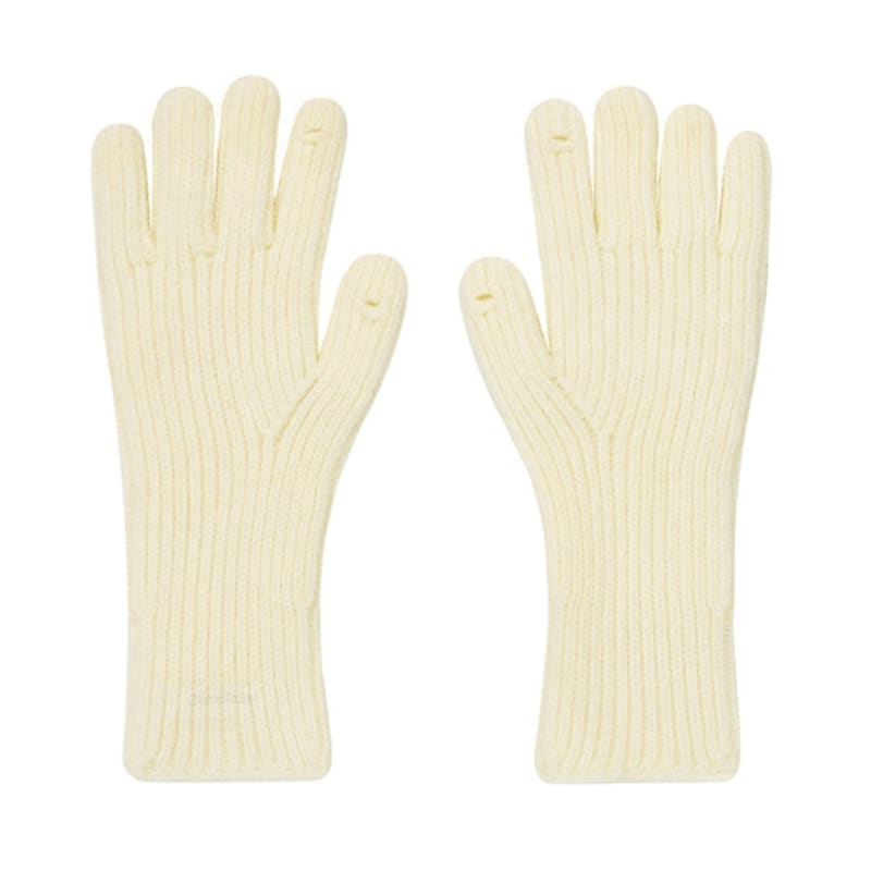 ZEROPLANET Heart Fingerhole Knit Gloves [IVORY]