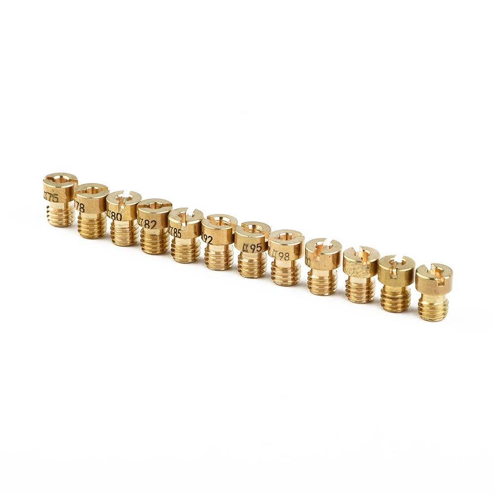 #75 - #102 Carburetor Main Jet 12Pcs Carb For Dellorto PHBG AD/DS Jets Kit