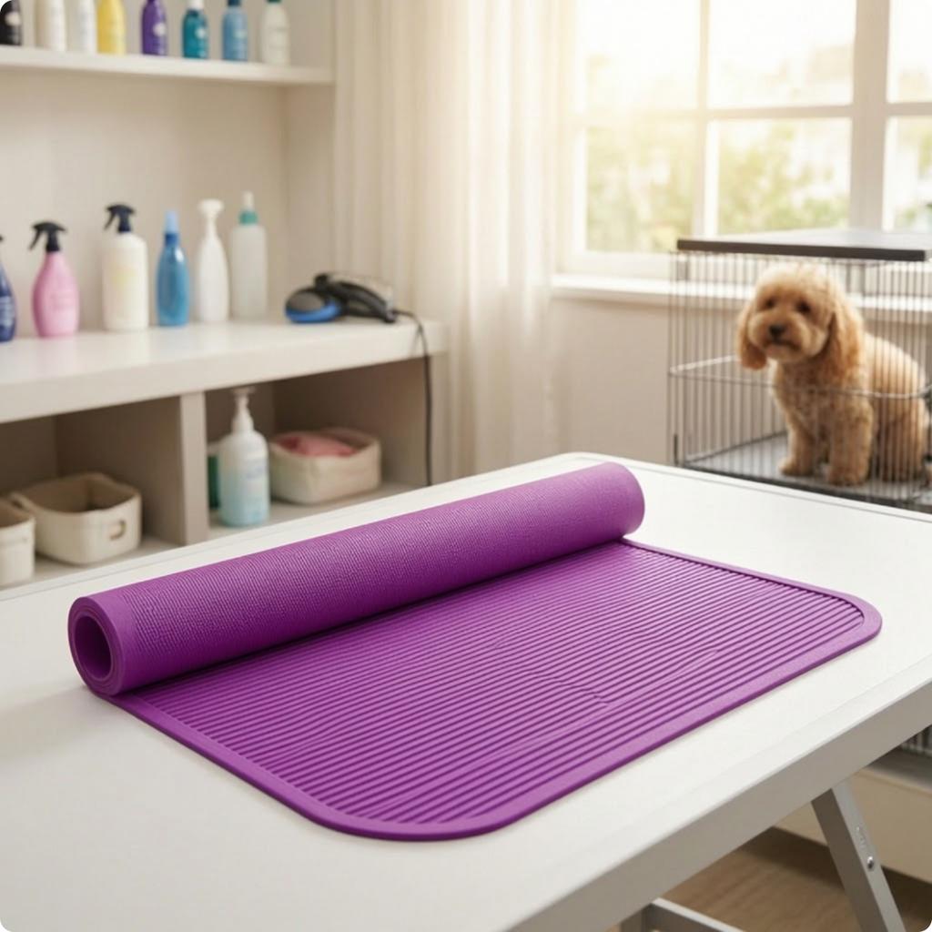 Pet Grooming Mat Non-Slip Grooming Table Mat Silicone Pad Soft Comfortable for Dog Groomers
