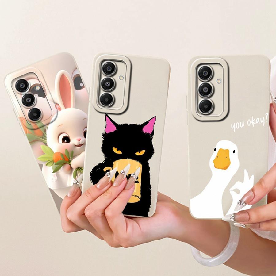 For Samsung A17 Case Galaxy SM-A176B Cover Rabbit Silicone Soft Back Case For SamungA17 A 17 5G Phone Case Protective Shell