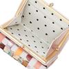 Tsumori Chisato Eponekomesh Dreifach-Geldbörse, Pink, mit Scheinfach