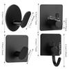 1/4Pcs Bathroom Robe Hooks Stainless Steel Towel Hanger Waterproof Hook Multi-Purpose Hanger Hook Door Bathroom Shower Kitchen
