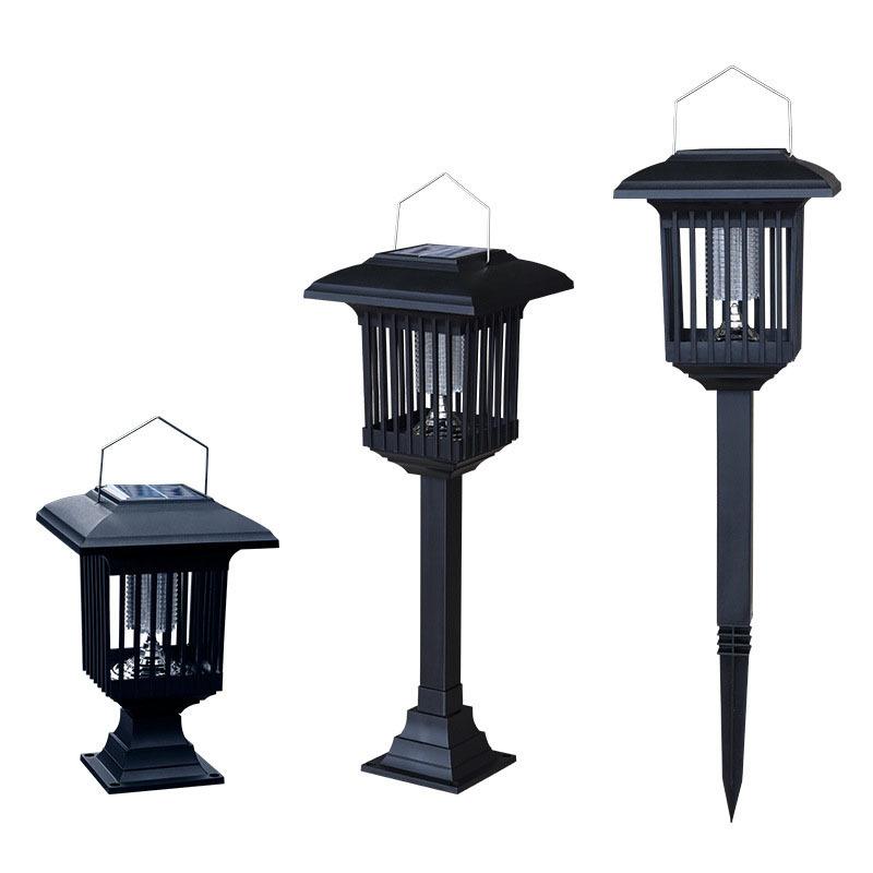 1Pc Solar Mosquito Killer Lamp Outdoor Mosquito Killer Household Physical Shock Mosquito Repellent Outdoor Courtyard Balcony Lighting