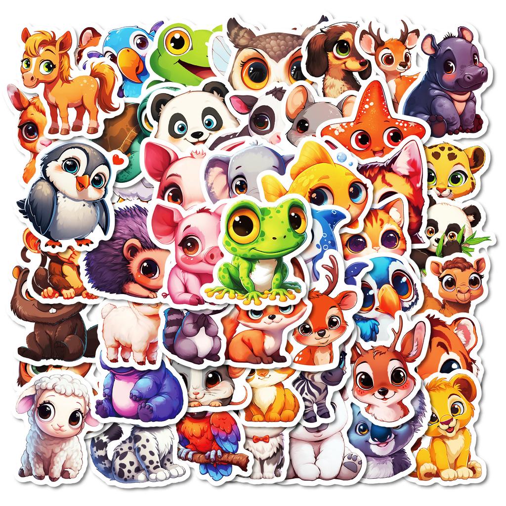 50 Camel Animal Series Stickers Decorative Water Cup Mobile Phone Case Travel Box Student Cartoon Graffiti Stickers
