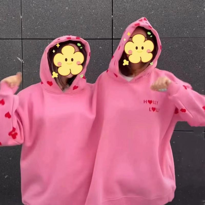 Couple Matching Hooded Sweatshirt Set Men