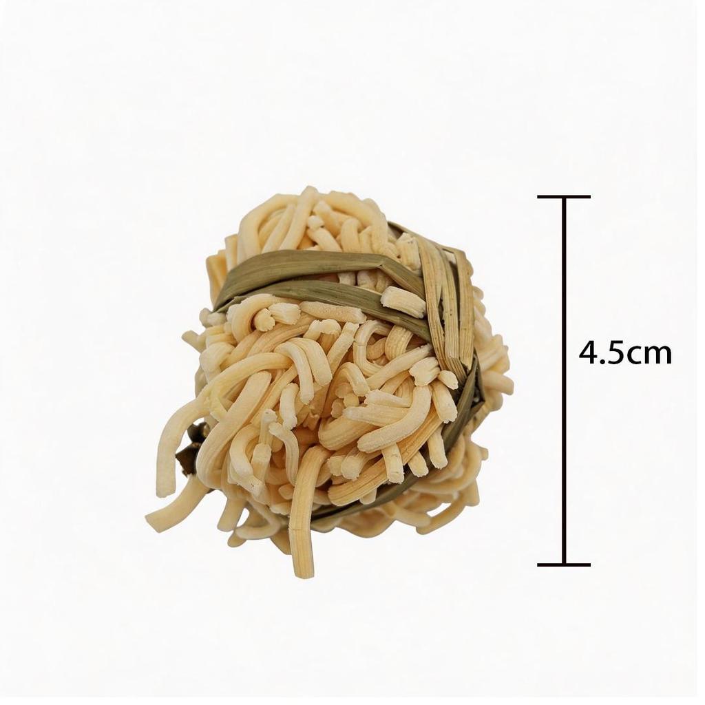 Natural Handmade Woven Rattan Teething and Chew Toy for Rabbits, Hamsters, and Chinchillas - Boredom Relief Ball
