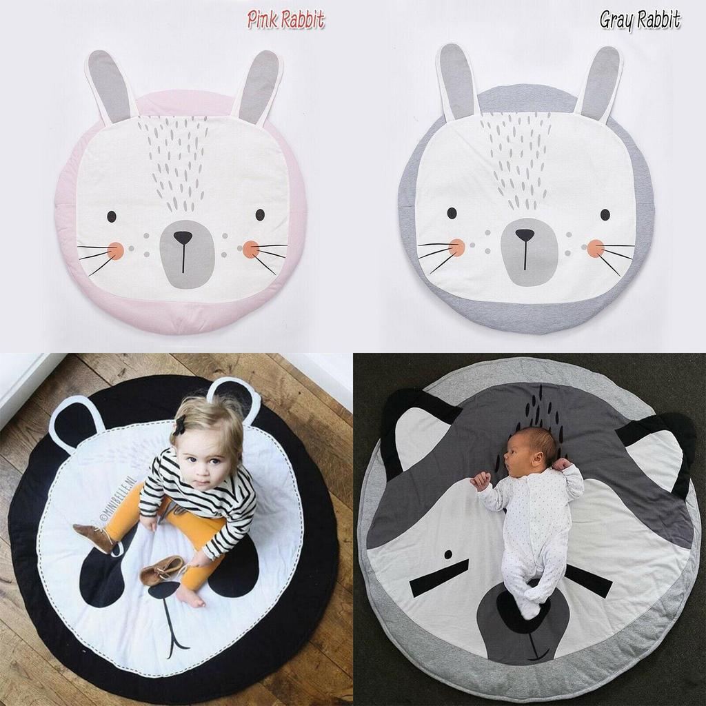 Fox Print Animals Cuddle Play Mat With Soft Fabric For Infant Development And Parentchild Interaction