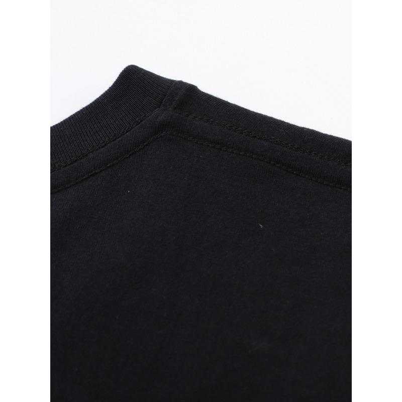 European Sizes Men's Black T-shirt, Eye-Catching "I'm Still Playing with Building Blocks" Pattern Printing