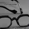 Unisex Retro Small Frame Polygonal Reading Glasses HD Anti Blue Light Presbyopia Eyewear Diopter 0 TO +4 0
