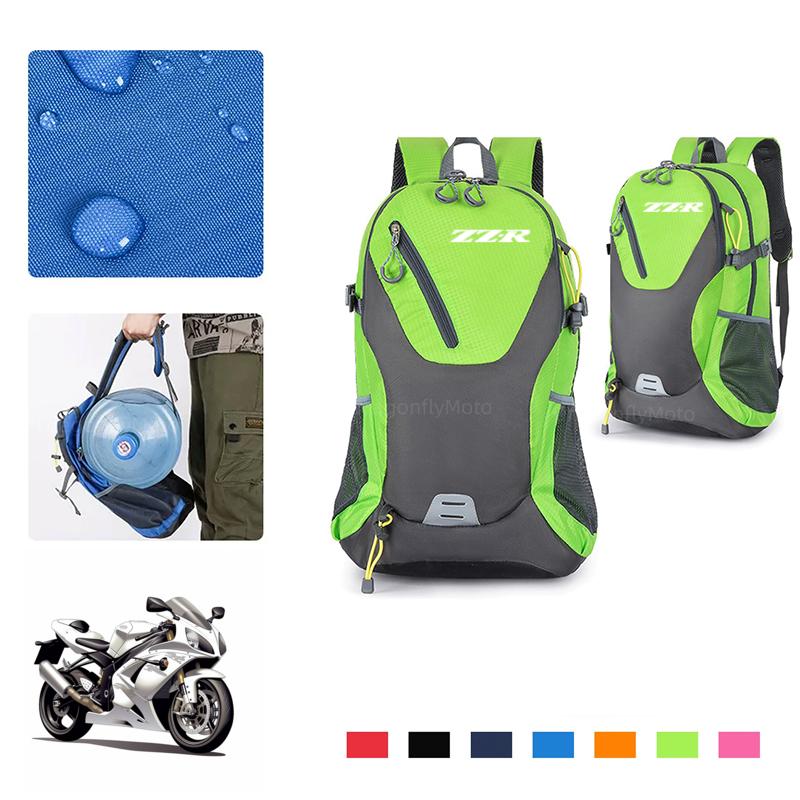

For Kawasaki ZZR250 ZZR600 ZZR1200 ZZR1400 ZZR 250 600 1200 1400 Motorbike Travel Backpack Riding Cycling Storage Luggage Bag чорний