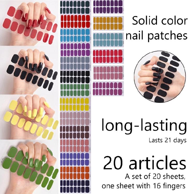 Nail Sticker Waterproof Gels Nail Strips Nail Polish Stickers Manicures Sticker