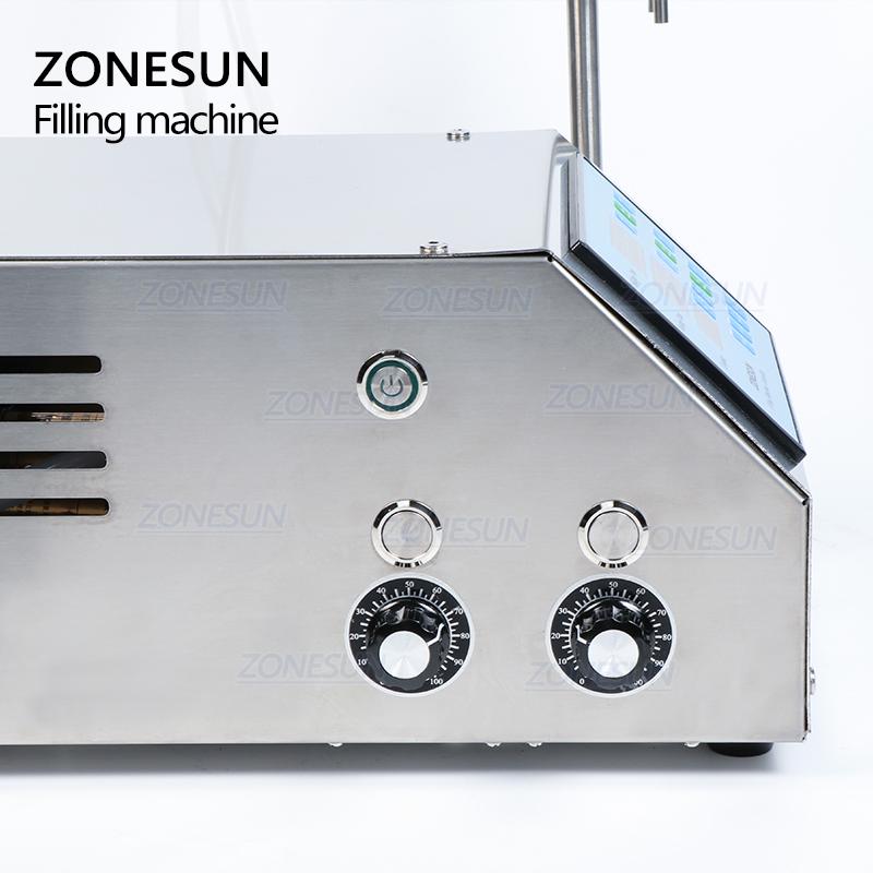 ZONESUN ZS-DPYT2P Riempitrice Liquidi Semi-Automatica a Pompa a Diaframma a Doppia Testa