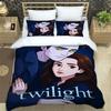 Die Twilight Saga bedruckte Bettwäsche-Sets exquisites Bettwaren-Set Bettbezug Steppbett-Set Bettwäsche-Set Luxuriöses Geburtstagsgeschenk