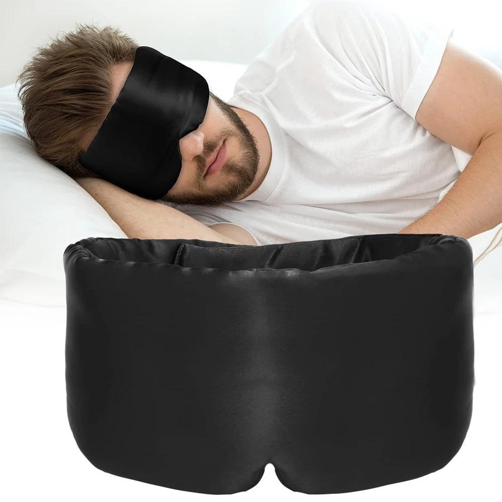 Soft Sleeping Mask Eyepatch Adjustable Headband Eyeshade Patch  for Travel & Nap