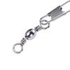 Pin Connector Interlocking Snap Fishing Connector Fishing Swivels Solid Ring Metal Connector