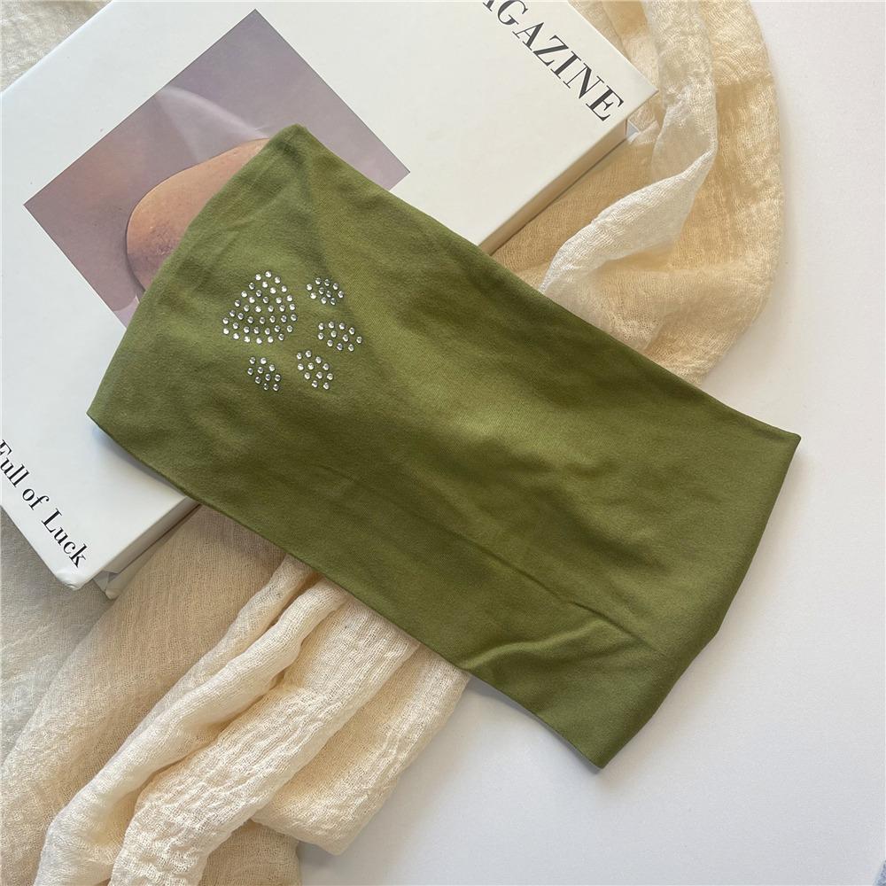 Trendy Elastic Hairband Stretchy Solid Color Turban Photo Shoot Y2K Hair Accessories for Women