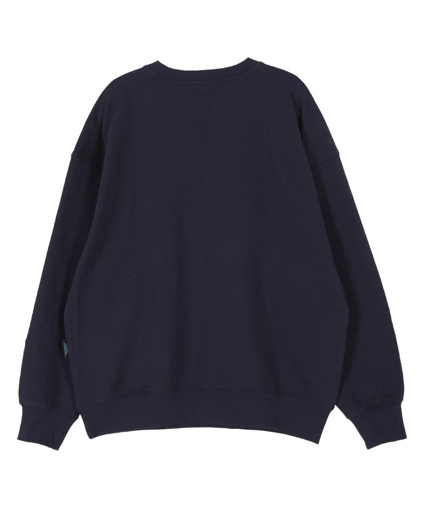 ASTRAL PROJECTION Basic Oversized Drop Shoulder Sweatshirt_Navy