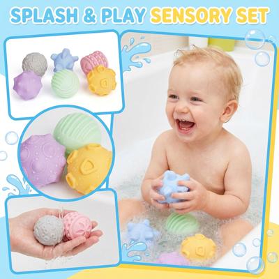 These Bath Toys Are Mold-Resistant And Suitable For Use In Bathtubs, Beaches, Swimming Pools, And Other Water Activities.  6pcs Gift Set.