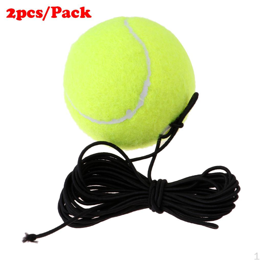 

2pcs Professional Drill Exercise Training Tennis Practice Ball with String Rope