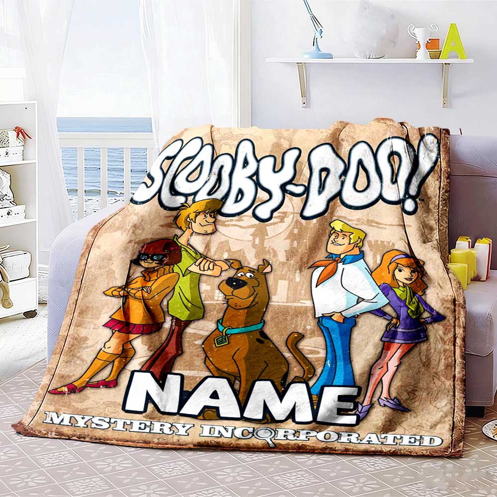 Warner Bros. Movies (16) Personalized Text Blanket Throw Customizable Blanket Comfortable Perfect for Sofa Livingroom Living Room Bedding